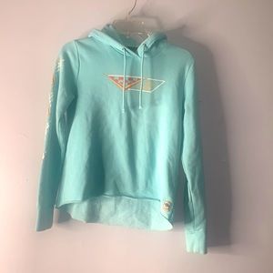 Harley-Davidson Woman’s light blue Retro Graphic hoodie size Small.